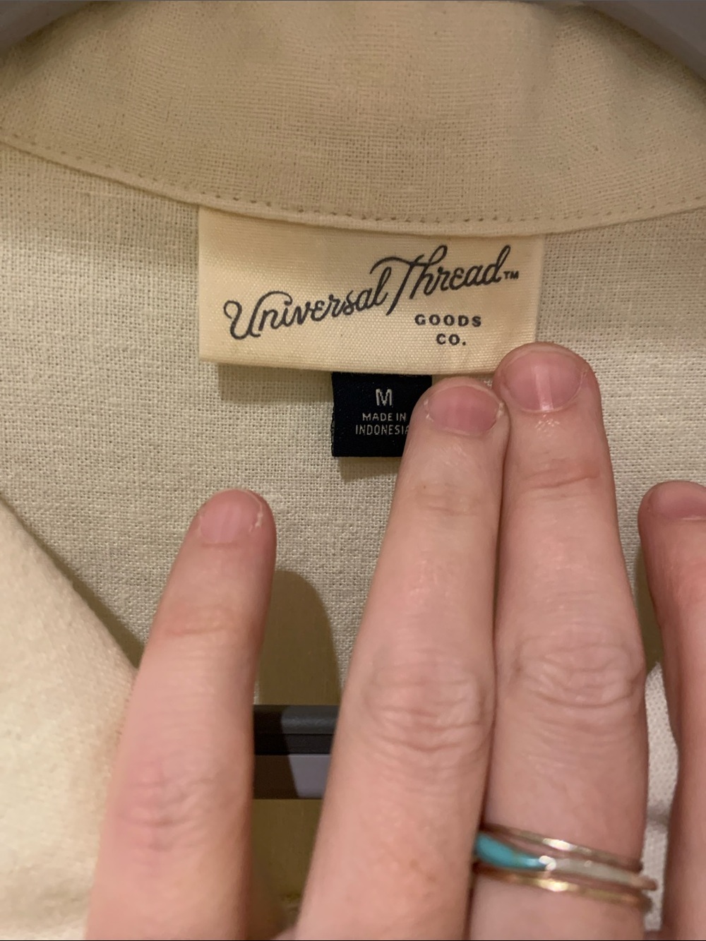 Universal Thread Cream Short-Sleeve Drawstring Romper - Picture 2 of 14